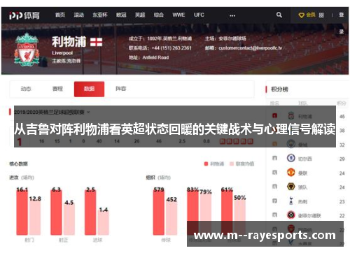 从吉鲁对阵利物浦看英超状态回暖的关键战术与心理信号解读